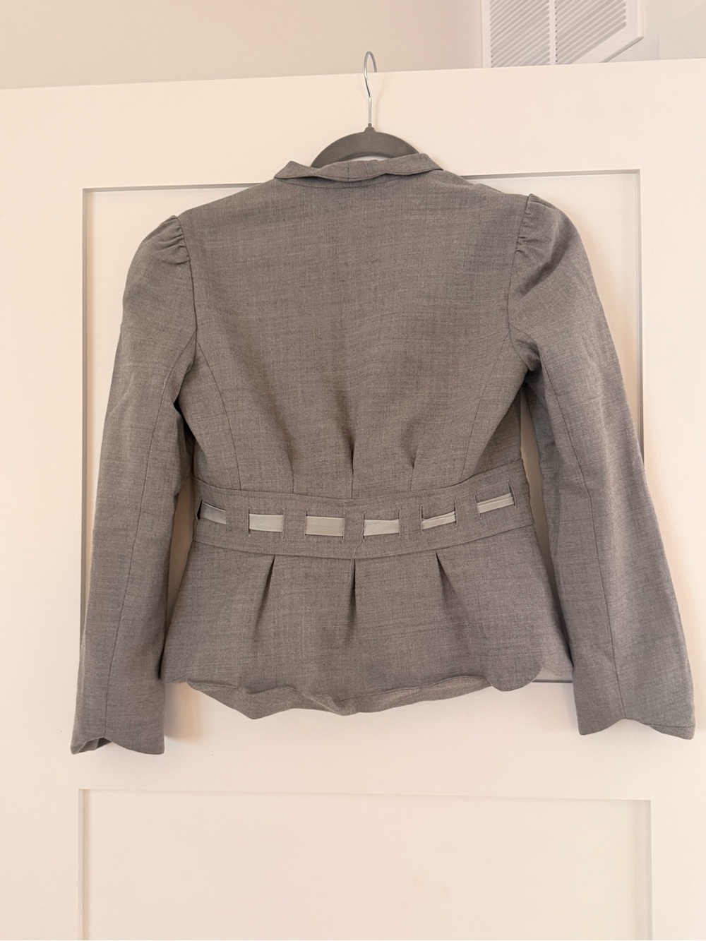 Rebecca Taylor Light Pink Label on Gray Lined Blazer - Picture 5 of 10